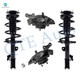Set of 4 Front Suspension Knuckle Assembly-Quick Complete Strut-Coil Spring Assembly For 2007-2010 Toyota Sienna