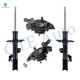 Set of 4 Front Suspension Knuckle Assembly-Suspension Strut Assembly For 2007-2010 Toyota Sienna W/ 7 Passenger Seating