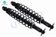 Pair 2 Rear Shock Absorber Conversion Kit For 2000-2005 Cadillac Deville Sedan