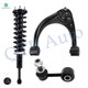 Set of 3 Front Left Upper Control Arm Ball Joint-Sway Bar Link-Quick Complete Strut-Coil Spring Assembly For 2007-2019 Toyota Tundra