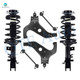 Set of 6 Front Lower Control Arm-Sway Bar Link-Quick Complete Strut-Coil Spring Assembly For 1999-2001 Nissan Pathfinder