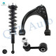 Set of 3 Front Left Upper Control Arm Ball Joint-Sway Bar Link-Quick Complete Strut-Coil Spring Assembly For 2008-2019 Toyota Sequoia
