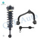 Set of 3 Front Left Upper Control Arm Ball Joint-Sway Bar Link-Quick Complete Strut-Coil Spring Assembly For 2004 2005 Ford F-150