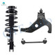 Set of 3 Front Right Lower Control Arm-Sway Bar Link-Quick Complete Strut-Coil Spring Assembly For 2002-2004 Nissan Pathfinder