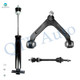 Set of 3 Front Upper Control Arm Ball Joint-Sway Bar Link-Shock Absorber For 2003-2006 Dodge RAM 2500 RWD