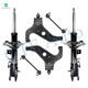 Set of 6 Front Lower Control Arm-Sway Bar Link-Suspension Strut Assembly For 2002 2003 Infiniti QX4