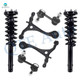 Set of 6 Front Lower Control Arm-Sway Bar Link-Quick Complete Strut-Coil Spring Assembly For 2004-2006 Acura TL