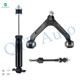Set of 3 Front Upper Control Arm Ball Joint-Sway Bar Link-Shock Absorber For 2006 Dodge RAM 1500