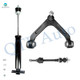 Set of 3 Front Upper Control Arm Ball Joint-Sway Bar Link-Shock Absorber For 2006 Dodge RAM 1500 Mega Cab