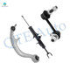 Set of 3 Front Left Lower Rearward Control Arm Ball Joint-Sway Bar Link-Suspension Strut Assembly For 2003-2006 Infiniti G35 w/ Sport Suspension