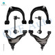 Set of 6 Front Lower and Upper Control Arm Ball Joint-Sway Bar Link For 2003-2009 Toyota 4Runner