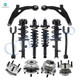 Set of 12 Front Lower Control Arm-Wheel Hub Bearing Assembly-Quick Complete Strut-Coil Spring Assembly-Rear Upper Control Arm-Wheel Hub Bearing Assembly-Quick Complete Strut-Coil Spring Assembly For 2011-2014 Chrysler 200