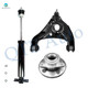 Set of 3 Front Left Lower Control Arm Ball Joint-Wheel Hub Bearing Assembly-Shock Absorber For 2006-2008 Dodge RAM 1500