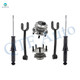 Set of 6 Rear Upper Control Arm-Wheel Hub Bearing Assembly-Suspension Strut Assembly For 2011-2014 Dodge Avenger