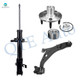 Set of 3 Front Right Lower Control Arm Ball Joint-Wheel Hub Bearing Assembly-Suspension Strut Assembly For 2009 2010 Lincoln MKX