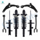 Set of 8 Front Lower Control Arm-Suspension Strut Assembly-Rear Upper Control Arm-Quick Complete Strut-Coil Spring Assembly For 2011-2014 Chrysler 200