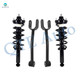 Set of 4 Rear Upper Control Arm-Quick Complete Strut-Coil Spring Assembly For 2011-2018 Dodge Journey