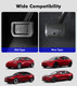 2PCS Pedal Pads Cover for 2017-2025 Tesla Model Y, Sporty Sliver