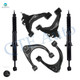Set of 6 Front Upper and Lower Control Arm Ball Joint-Suspension Strut Assembly For 2007-2019 Toyota Tundra