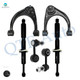 Set of 6 Front Upper Control Arm Ball Joint-Sway Bar Link-Suspension Strut Assembly For 2008-2019 Toyota Sequoia