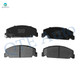 Set of 8 Front 239mm Brake Disc Rotors-Ceramic Brake Pad Kit-Wheel Bearing For 1992-2000 Honda Civic