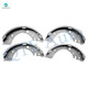 Set of 16 Front 262mm Brake Disc Rotors-Wheel Bearing-Ceramic Brake Pad Kit-Rear 246mm Brake Drum-Wheel Hub Bearing Assembly-Drum Brake Shoe For 2004 2005 Honda Civic