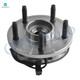 Set of 8 Front 312mm Brake Disc Rotors-Ceramic Brake Pad Kit-Wheel Hub Bearing Assembly For 2006-2008 Mitsubishi Raider