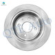 Set of 8 Rear 238mm Brake Disc Rotors-D564 7443 Ceramic Brake Pad Kit-Wheel Hub Bearing Assembly For 1994-1998 Acura Integra