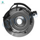 Set of 8 Front 312mm Brake Disc Rotors-Ceramic Brake Pad Kit-Wheel Hub Bearing Assembly For 2011 RAM Dakota