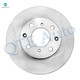Set of 8 Front 239mm Brake Disc Rotors-Ceramic Brake Pad Kit-Wheel Bearing For 1994-1997 Honda Civic del Sol