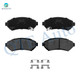 Set 16 Front 278mm Brake Disc Rotors-Wheel Bearing-Ceramic Brake Pad Kit-Rear 276.1mm Brake Drum-Wheel Hub Bearing Assembly-Ceramic Brake Pad Kit For 2002-2005 Chevrolet Venture