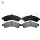 Set of 8 Front 325mm Brake Disc Rotors-Wheel Bearing-Ceramic Brake Pad Kit For 2003-2005 Isuzu Ascender