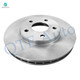 Set of 8 Front 276.2mm Brake Disc Rotors-Ceramic Brake Pad Kit-Wheel Hub Bearing Assembly For 2004-2006 Chevrolet Malibu