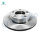 Set of 8 Rear 232mm Brake Disc Rotors-Ceramic Brake Pad Kit-Wheel Hub Bearing Assembly For 2005 Volkswagen Jetta