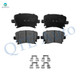 Set of 8 Rear 232mm Brake Disc Rotors-Ceramic Brake Pad Kit-Wheel Hub Bearing Assembly For 2005 Volkswagen Jetta