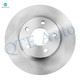 Set of 8 Front 276.2mm Brake Disc Rotors-Ceramic Brake Pad Kit-Wheel Hub Bearing Assembly For 2007 Chevrolet Malibu