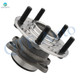 Set of 8 Rear 268mm Brake Drum-Ceramic Brake Pad Kit-Wheel Hub Bearing Assembly For 2007-2011 Dodge Caliber