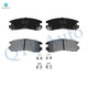 16PC Front 278mm Brake Disc Rotors-Wheel Bearing-Ceramic Brake Pad Kit-Rear 276.1mm Brake Drum-Wheel Hub Bearing Assembly-Ceramic Brake Pad Kit For 2002-2004 Pontiac Montana
