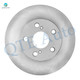 Set of 8 Front 255mm Brake Disc Rotors-Wheel Hub Bearing Assembly-Ceramic Brake Pad Kit For 2010-2015 Toyota Prius