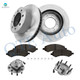 Set of 8 Front 353mm Brake Disc Rotors-Wheel Bearing-Ceramic Brake Pad Kit For 2006-2008 Dodge RAM 1500 RWD