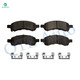 Set of 8 Front 325mm Brake Disc Rotors-Wheel Bearing-Ceramic Brake Pad Kit For 2006 GMC Envoy XL