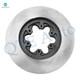Set of 8 Front 280mm Brake Disc Rotors-Wheel Hub Bearing Assembly-Ceramic Brake Pad Kit For 2006 GMC Canyon