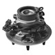 Set of 8 Front 280mm Brake Disc Rotors-Wheel Hub Bearing Assembly-Ceramic Brake Pad Kit For 2004-2006 GMC Canyon RWD