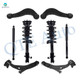 Set of 8 Front Lower Control Arm Ball Joint-Quick Complete Strut-Coil Spring Assembly-Rear Upper Control Arm-Shock Absorber For 2009 2010 Ford Edge