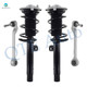 Set of 4 Front Lower Rearward Control Arm Ball Joint-Quick Complete Strut-Coil Spring Assembly For 2013-2015 BMW 320I