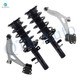 Set of 4 Front Lower Control Arm Ball Joint-Quick Complete Strut-Coil Spring Assembly For 2013-2017 Ford C-MAX