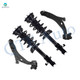 Set of 4 Front Lower Control Arm Ball Joint-Quick Complete Strut-Coil Spring Assembly For 2009 2010 Ford Edge