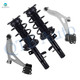Set of 4 Front Lower Control Arm Ball Joint-Quick Complete Strut-Coil Spring Assembly For 2012 2013 Ford Focus