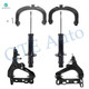 Set of 6 Front Upper Control Arm-Lower Control Arm Ball Joint-Suspension Strut Assembly For 2004-2007 Buick Rainier