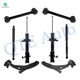 Set of 8 Front Lower Control Arm Ball Joint-Suspension Strut Assembly-Rear Lower Forward Control Arm-Shock Absorber For 2009 2010 Ford Edge